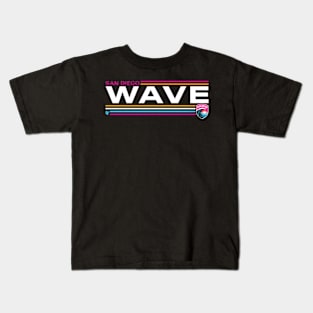 San Diego Wave Fc Stripes Nwsl Soccer Kids T-Shirt